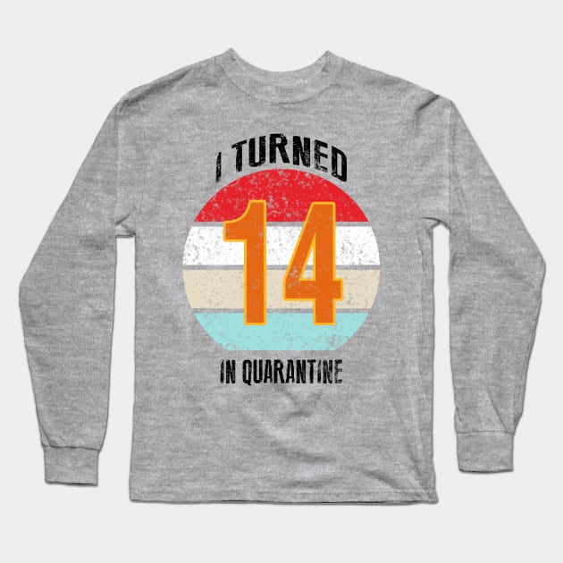 14th birthday in quarantine Long Sleeve T-Shirt by GREEN GRAPE